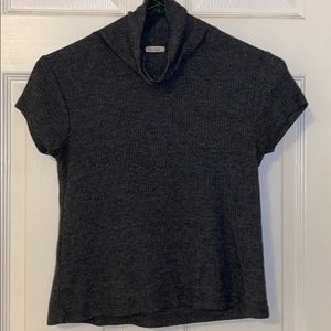 Brandy Melville John Galt Cropped Turtleneck Tee